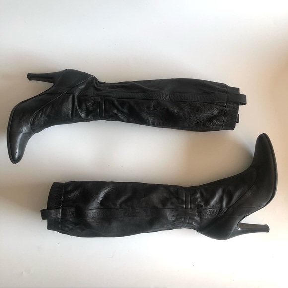 Nine West Leather Pull On Knee High Boots - Picture 6 of 16